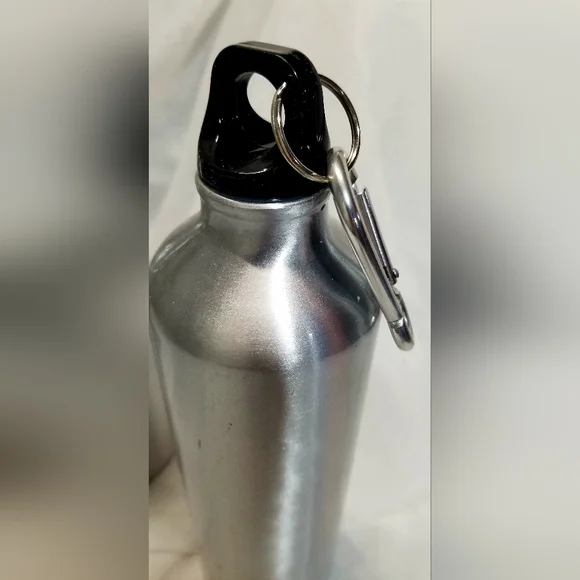 NWOT - 24oz Aluminum PROMO/CRAFT Travel Bottle, Leakproof Twist Lid & Carabiner - Picture 3 of 6